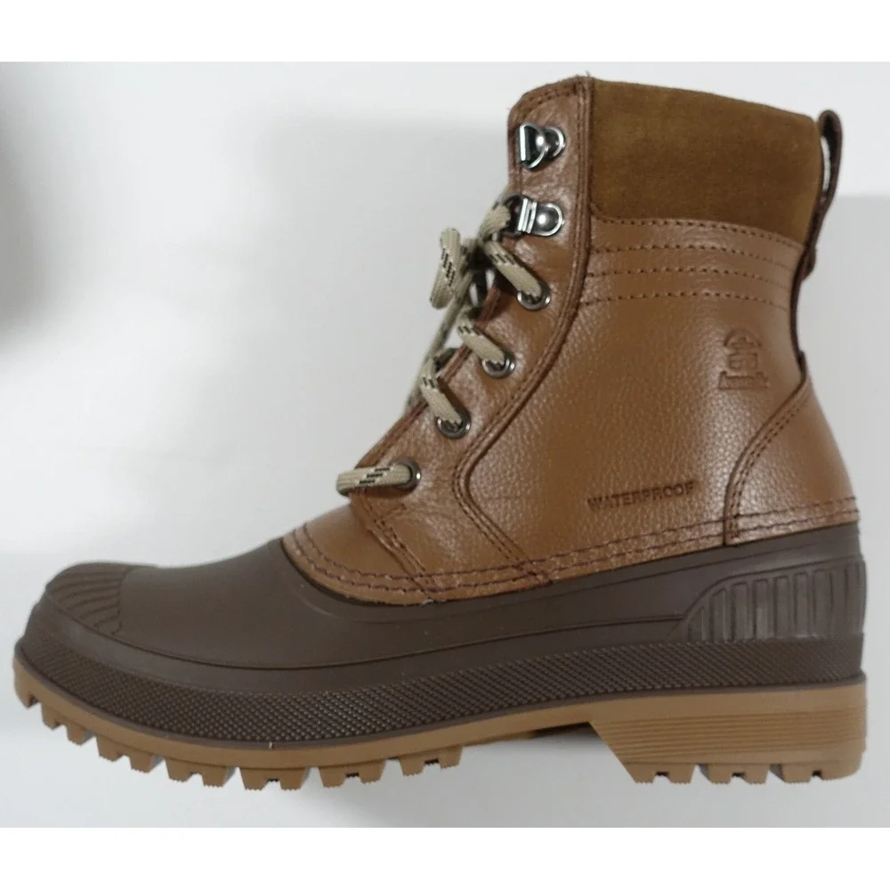 Kamik Hemlock Waterproof Winter Boots Men's 7 Ankle Height Brown MADE IN USA